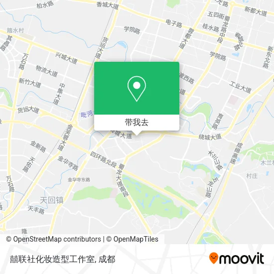 囍联社化妆造型工作室地图
