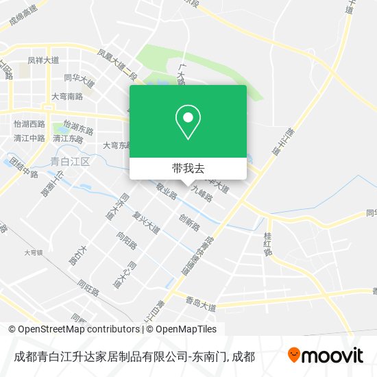 成都青白江升达家居制品有限公司-东南门地图