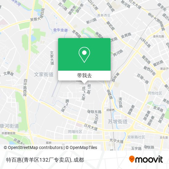 特百惠(青羊区132厂专卖店)地图