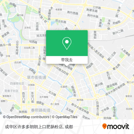成华区许多多朗朗上口肥肠粉店地图