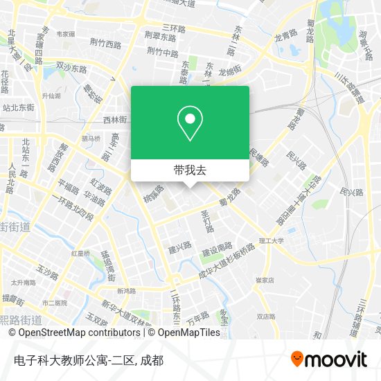 电子科大教师公寓-二区地图