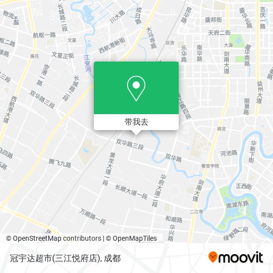 冠宇达超市(三江悦府店)地图