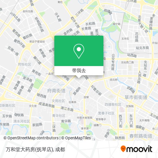 万和堂大药房(抚琴店)地图