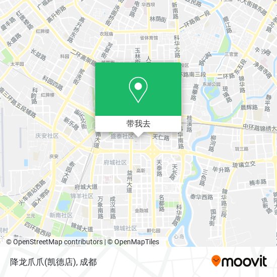 降龙爪爪(凯德店)地图