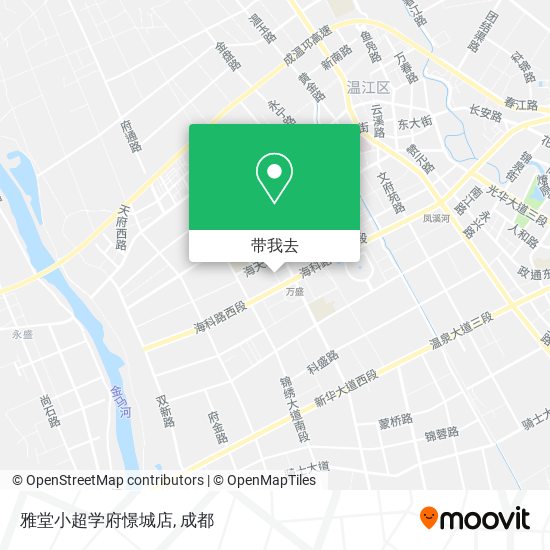 雅堂小超学府憬城店地图