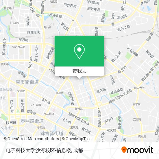 电子科技大学沙河校区-信息楼地图