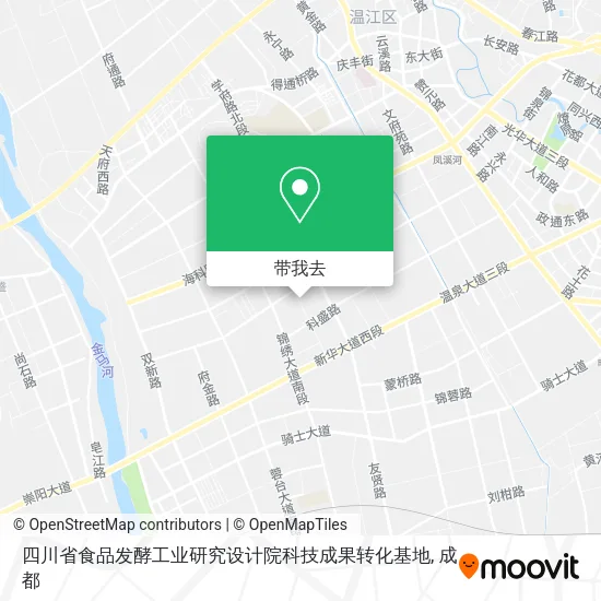 四川省食品发酵工业研究设计院科技成果转化基地地图