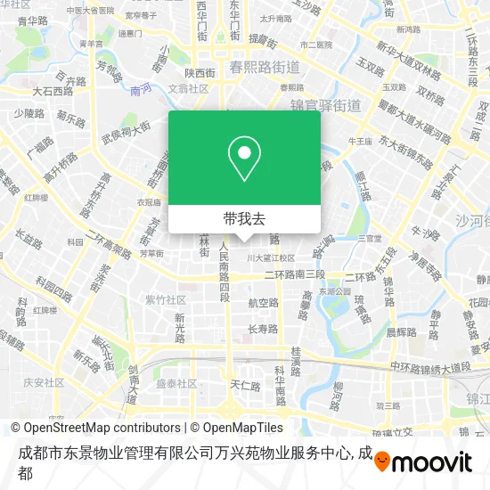 成都市东景物业管理有限公司万兴苑物业服务中心地图