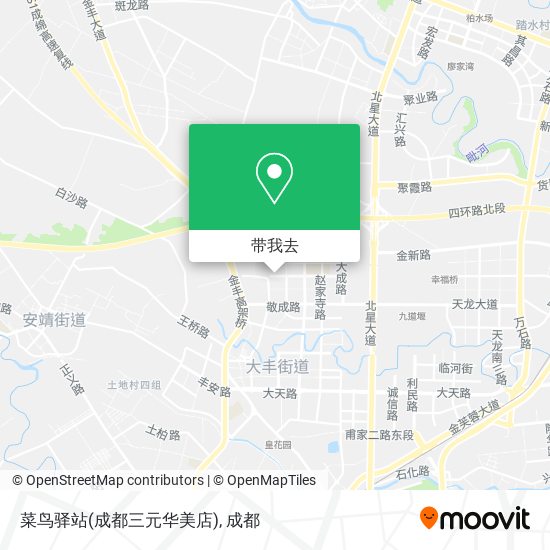菜鸟驿站(成都三元华美店)地图