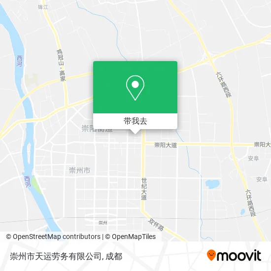 崇州市天运劳务有限公司地图