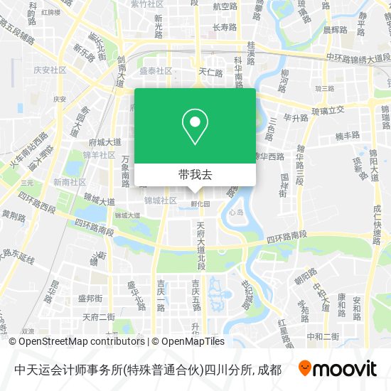 中天运会计师事务所(特殊普通合伙)四川分所地图