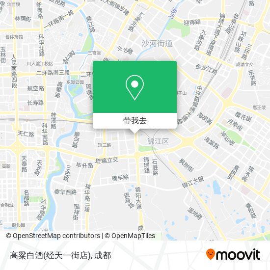 高粱白酒(经天一街店)地图
