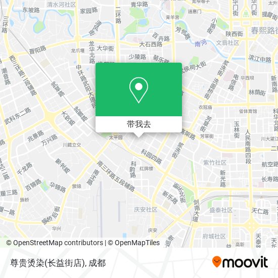 尊贵烫染(长益街店)地图