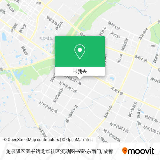 龙泉驿区图书馆龙华社区流动图书室-东南门地图
