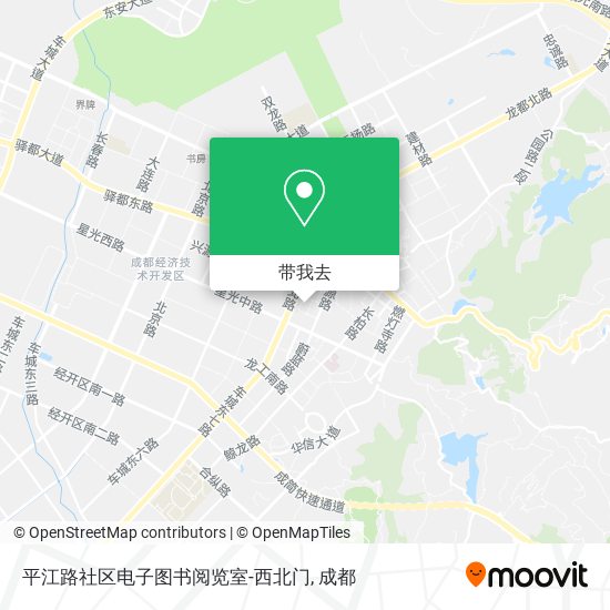 平江路社区电子图书阅览室-西北门地图