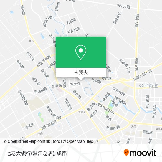 七老大锁行(温江总店)地图
