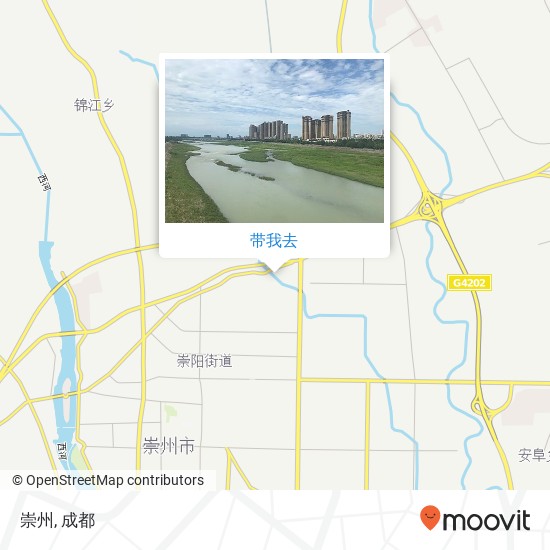 崇州地图