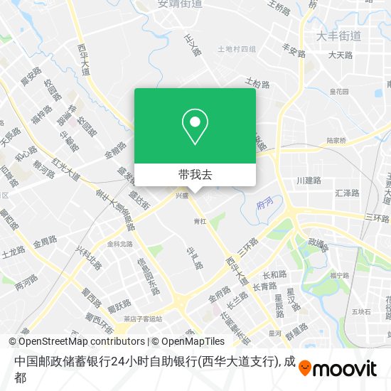 中国邮政储蓄银行24小时自助银行(西华大道支行)地图