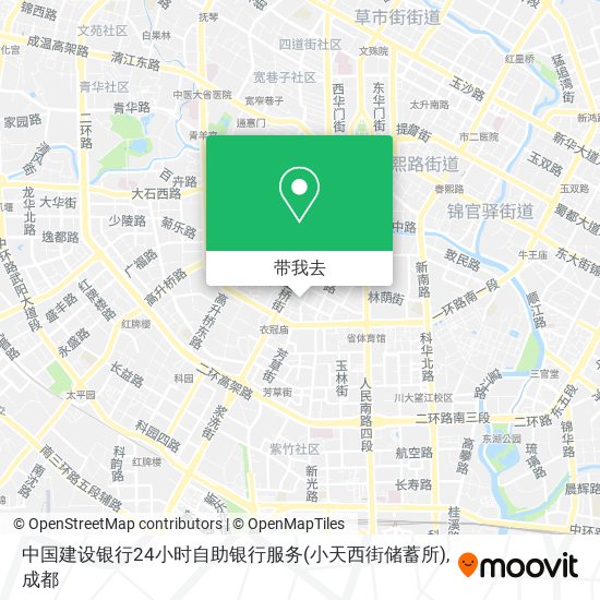 中国建设银行24小时自助银行服务(小天西街储蓄所)地图