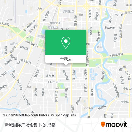 新城国际广场销售中心地图