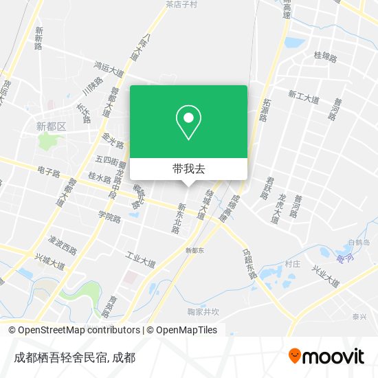 成都栖吾轻舍民宿地图
