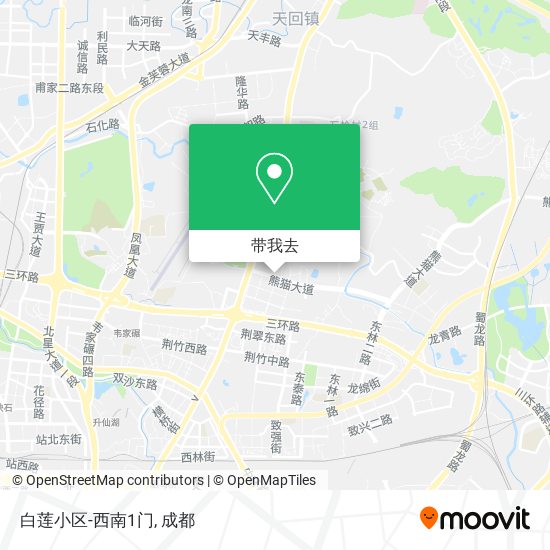 白莲小区-西南1门地图