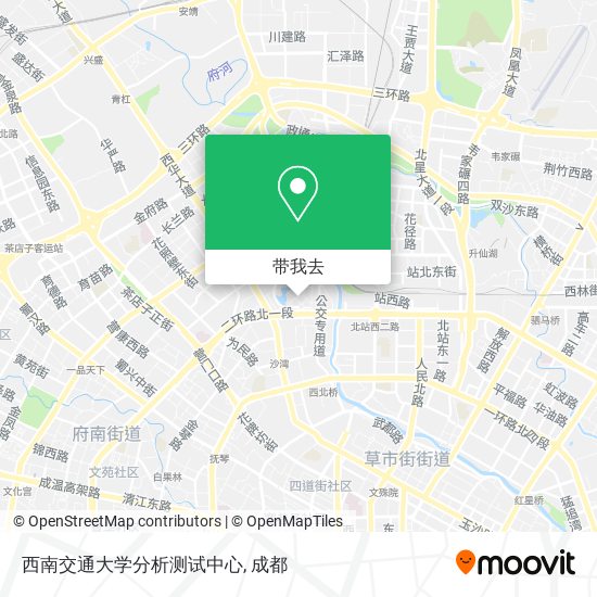 西南交通大学分析测试中心地图