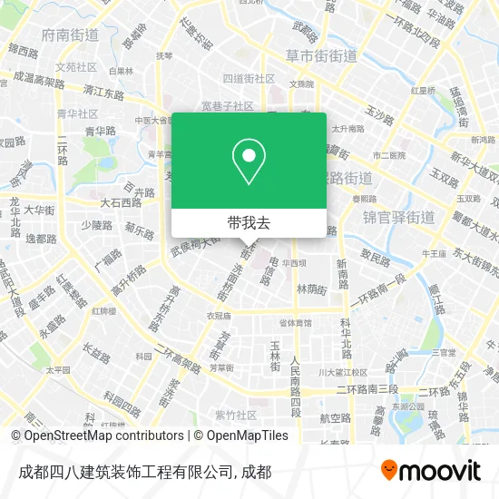 成都四八建筑装饰工程有限公司地图