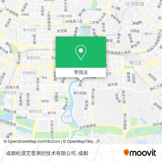 成都松源艾普测控技术有限公司地图