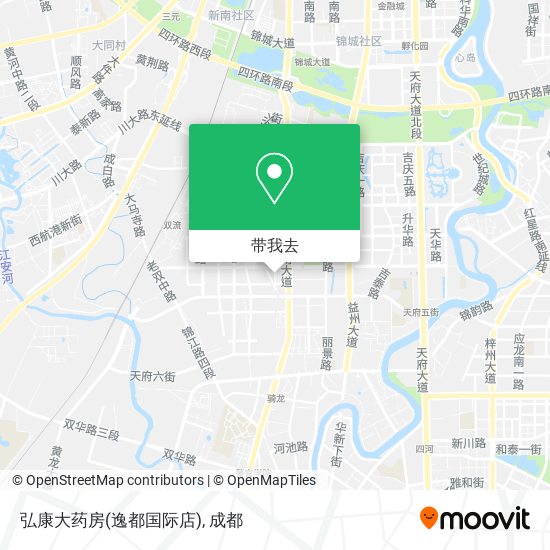 弘康大药房(逸都国际店)地图