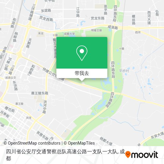四川省公安厅交通警察总队高速公路一支队一大队地图