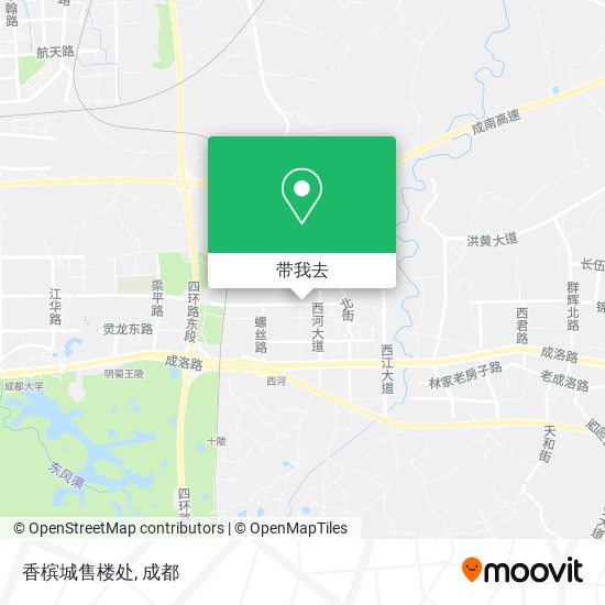 香槟城售楼处地图