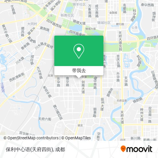 保利中心语(天府四街)地图