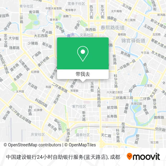 中国建设银行24小时自助银行服务(蓝天路店)地图