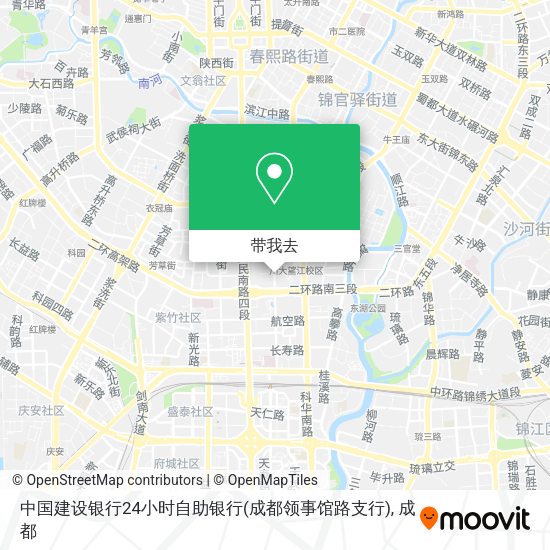 中国建设银行24小时自助银行(成都领事馆路支行)地图