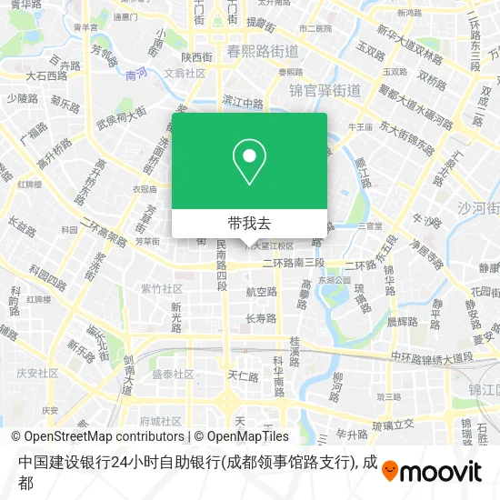 中国建设银行24小时自助银行(成都领事馆路支行)地图