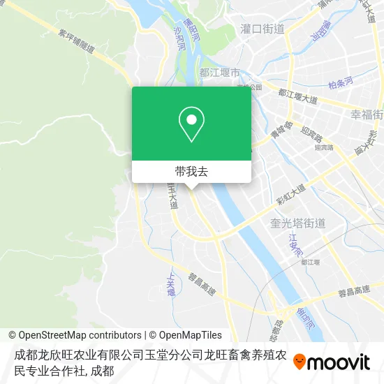 成都龙欣旺农业有限公司玉堂分公司龙旺畜禽养殖农民专业合作社地图