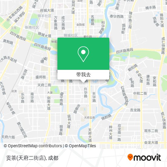 贡茶(天府二街店)地图