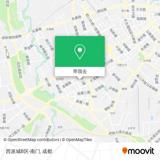 西派城B区-南门地图
