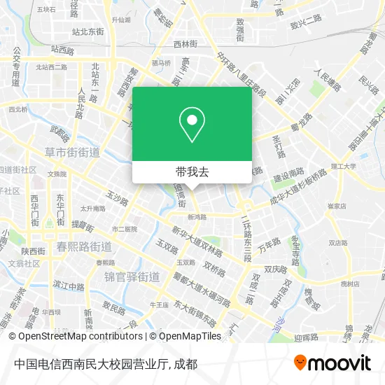中国电信西南民大校园营业厅地图