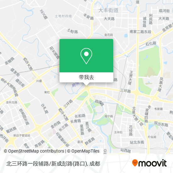 北三环路一段辅路/新成彭路(路口)地图