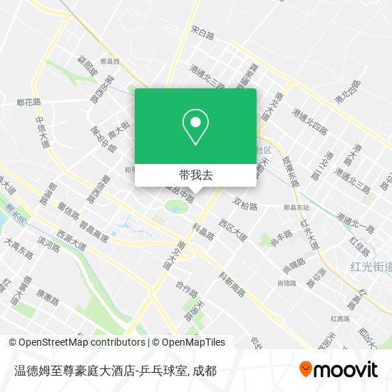 温德姆至尊豪庭大酒店-乒乓球室地图