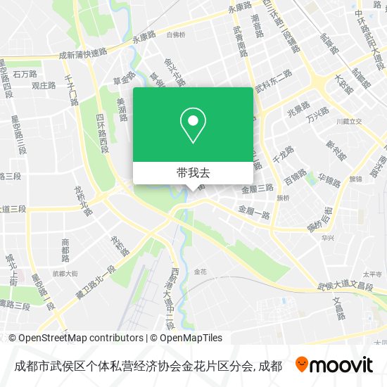 成都市武侯区个体私营经济协会金花片区分会地图