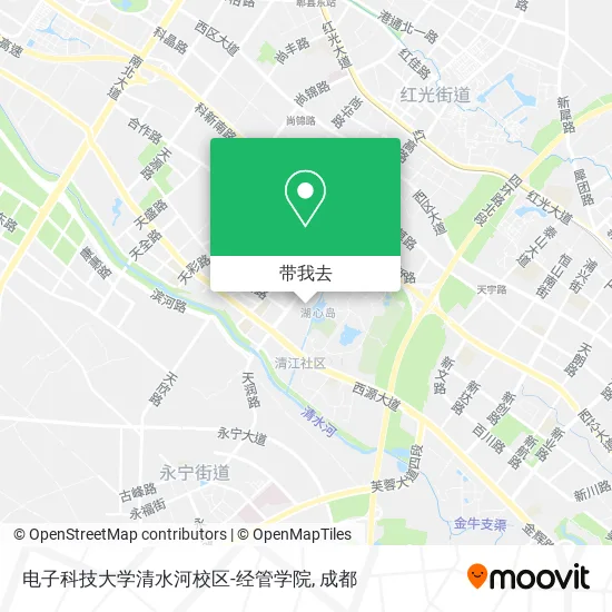 电子科技大学清水河校区-经管学院地图