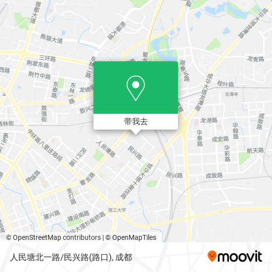 人民塘北一路/民兴路(路口)地图