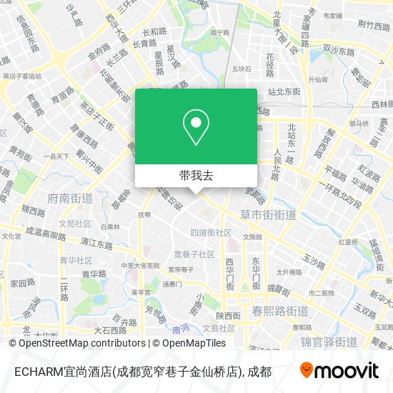 ECHARM宜尚酒店(成都宽窄巷子金仙桥店)地图