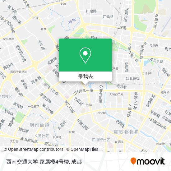 西南交通大学-家属楼4号楼地图