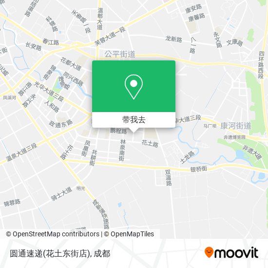 圆通速递(花土东街店)地图