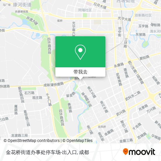 金花桥街道办事处停车场-出入口地图
