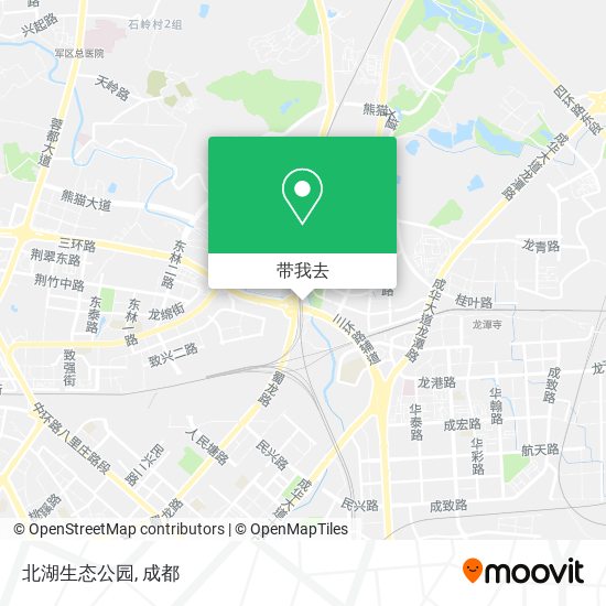 北湖生态公园地图